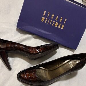 STUART WEITZMAN CROC HEELS